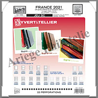 FRANCE - Jeu SC - Anne 2021 - 2 me Semestre - Timbres Courants - Avec Pochettes (136127)
