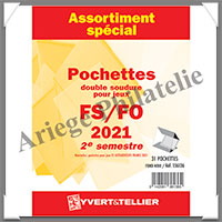 FRANCE - Pochettes YVERT (Hawid) - Anne 2021 - 2me Semestre - Pour Timbres Courants (136136)