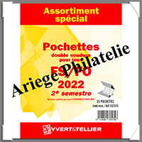 FRANCE - Pochettes YVERT (Hawid) - Anne 2022 - 2me Semestre - Pour Timbres Courants (137575)