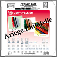 FRANCE - Jeu SC - Anne 2022 - 2 me Semestre - Timbres Courants - Avec Pochettes (137580)