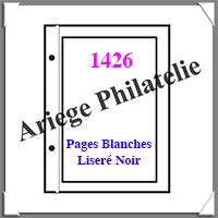 Feuilles FS - BLANCHES - Liser NOIR - Recto - Paquet de 50 Pages (1426)