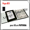 Pages FUTURA Plastique Transparent - E1 - 1 Poche : 230x290 mm - Paquet de 5 Pages (1610) Yvert et Tellier