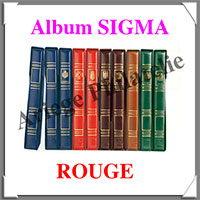 Reliure SIGMA - ROUGE - Reliure avec Etui  (1743-6)