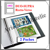 Pages Rgent Duo-SUPRA Recto Verso - 2 Poches - Paquet de 10 Pages (1802)