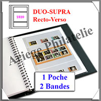 Pages Rgent Duo-SUPRA Recto Verso - 1 Poche Centrale et 2 Bandes - Paquet de 10 Pages (1810)