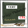 Album pour CPA - VERT- Modèle Luxe - AVEC 15 Feuilles Panachées (2004-5) Yvert et Tellier