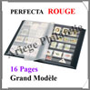 PERFECTA - 16 Pages NOIRES - ROUGE - Grand Modle (240322) Yvert et Tellier