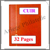 PERFECTA LUXE CUIR - 32 Pages NOIRES - 3 Couleurs - Grand Modle (24122)