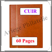 PERFECTA LUXE CUIR - 60 Pages NOIRES - 3 Couleurs - Grand Modle (24132)