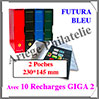 Reliure FUTURA - PACK avec 10 Recharges GIGA 2 - Reliure avec Etui  (27589) Yvert et Tellier