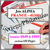 FRANCE - Jeu ALPHA - 1849 à 1969 - Sans Pochettes (41346) Yvert et Tellier