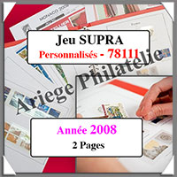 FRANCE - Jeu SC - Timbres Personnaliss - Anne 2008 - Avec Pochettes (78111)