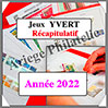 Jeux YVERT et TELLIER - Récapitulatif - Année 2022 Yvert et Tellier