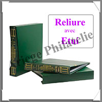 RELIURE + Etui AV - Reliure VERTE avec ETUI assorti  (6924)