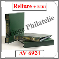 RELIURE + Etui AV - Reliure VERTE avec ETUI assorti  (6924)