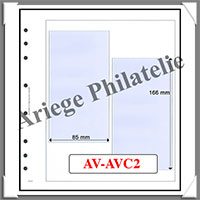 Feuilles AV C2 - Feuilles NEUTRES (Paquet de 5) - 2 Bandes pour Carnets Croix-Rouge 2015-2016 (AVC2)