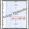 Feuilles AV COMPO B - Feuilles NEUTRES (Paquet de 5) - 3 Bandes Transparentes (AVCOMPOB) AV-Editions