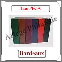 ETUI assorti pour RELIURE PEGA - Couleur : BORDEAUX (030E-BORDEAUX)