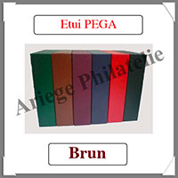 ETUI assorti pour RELIURE PEGA - Couleur : BRUN (030E-BRUN)