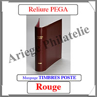 RELIURE PEGA 030TP - SANS Etui-- Couleur : ROUGE (030TP-ROUGE)