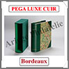 RELIURE PEGA LUXE CUIR 040S - AVEC Etui-- Couleur : BORDEAUX (040S-BORDEAUX) Crs