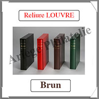 RELIURE LOUVRE- Couleur : BRUN (FLR-BRUN)