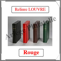 RELIURE LOUVRE- Couleur : ROUGE (FLR-ROUGE)