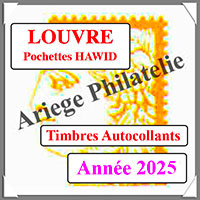 FRANCE 2025 - Jeu de Pochettes HAWID - Timbres Autocollants (HBA25ATC)