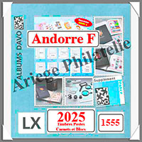 ANDORRE Fran�ais 2025 - Ann�e Compl�te - AVEC Pochettes (1555)