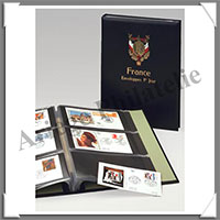 ALBUM FDC-G - Reliure + Boitier pour PREMIERS JOURS - Avec 12 Pages - Armoiries de FRANCE (FDC-G)