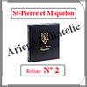 RELIURE LUXE - SAINT-PIERRE et MIQUELON N II et Boitier Assorti (SPM-LX-REL-II) Davo