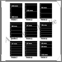 KOSMOS - Feuilles TWIN ASSORTIES - NOIRE - Paquet de 9 Feuilles (TWIN ASSORT)