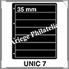 KOSMOS - Feuilles UNIC 7 - NOIRE - 7 Bandes : 35*260 mm - Paquet de 5 Feuilles (UNIC 7) Davo