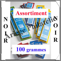 HAWID Assortiment de 50 Bandes NOIRES : 100 grammes (366369)