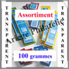 HAWID Assortiment de 50 Bandes TRANSPARENTES : 100 grammes (366368) Leuchtturm