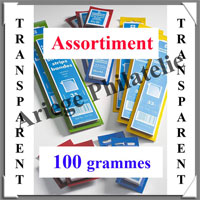 HAWID Assortiment de 50 Bandes TRANSPARENTES : 100 grammes (366368)