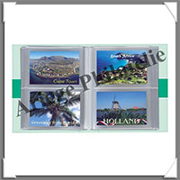 Album pour CPM - 200 CARTES POSTALES - Avec 50 Feuilles Transparentes Fixes (347770 ou ALBPK2ENG)