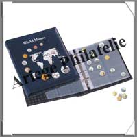 Album WORLD MONEY - Reliure OPTIMA Classic Bleu + ETUI avec 5 Pages (344959 ou ALBWOMOSET)