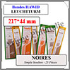 HAWID Bandes Noires : 217x44 mm - Simple Soudure (326937) Leuchtturm