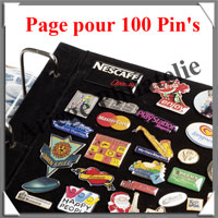 RECHARGES pour PIN'S - Ensemble de 4 Pages pour 400 Pin's (339966 ou BLPIN)