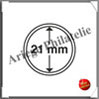 CAPSULES pour PIECES de 21 mm - Boite de 10 (327401 ou CAPS21) Leuchtturm