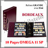 Reliure GRANDE Classic + Etui - BORDEAUX - Acvec 10 Pages OMEGA 11 SP (348046 ou CLGRSETOM11SP-R) Leuchtturm