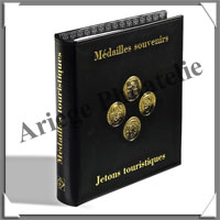 ALBUM pour MEDAILLES ou JETONS Touristiques - Avec 5 Pages OPTIMA de 15 Cases (342176  ou CLMT2)