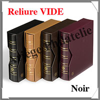 Reliure OPTIMA Classic CUIR - AVEC Etui assorti - NOIR - Reliure Vide (341940 ou CLOPSETLS)