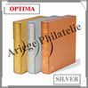 Reliure OPTIMA Classic - AVEC Etui assorti - SILVER - Reliure Vide (361114 ou CLOPSETSI) Leuchtturm