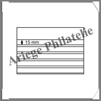 CARTES de CLASSEMENT - 210x148 mm - Carton Noir - 5 Bandes POLYSTYROL - AVEC Protection (325551 ou EKA5DS)