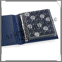 Pages GRANDE ENCAP - 30 Cases - CAPSULES de 32  33 mm - Set de 2 Pages Transparentes (329237 ou ENCAP32-33)