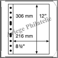 Feuilles GRANDE 1C - TRANSPARENTES - 1 Poche (321709 ou GRANDE1C)