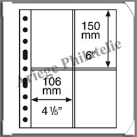 Feuilles GRANDE 2CT - TRANSPARENTES - 4 Cases (337553 ou GRANDE2CT)