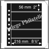 Feuilles GRANDE 5S - NOIRES - 5 Bandes (312953 ou GRANDE5S)